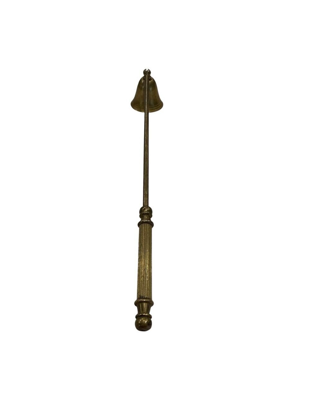 Vintage Brass Candle Snuffer with Bell Shaped Extinguisher – 6” Long - Picture 4 of 7
